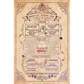 Harry Potter Poster Hogwarts School List