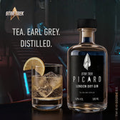 Star Trek Picard Earl Grey Gin avec boîte de collection et verre