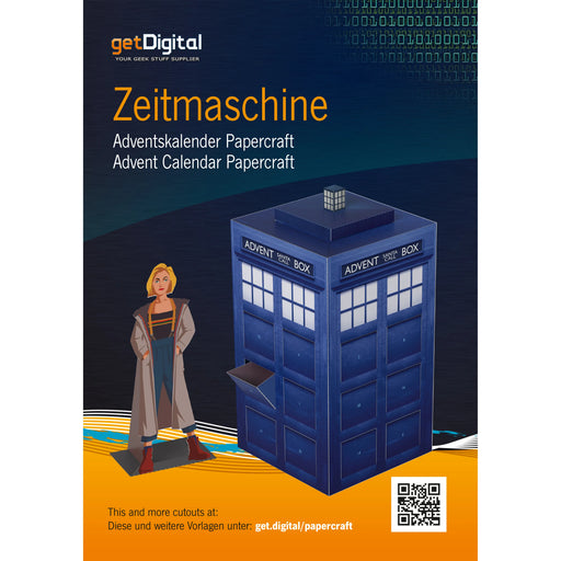 Zeitmaschine Adventskalender Papercraft