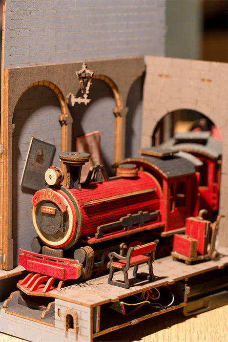 Book Nook Kit de Madera – Viaje en el Tiempo 