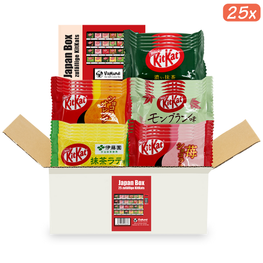 Japanische KitKat Snackbox mit 25 Riegeln