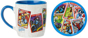 Marvel Retro Geschenkset mit Becher und Untersetzer