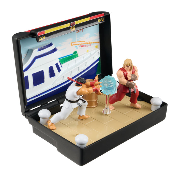 Street Fighter II Diorama in der Mega Drive Kassette