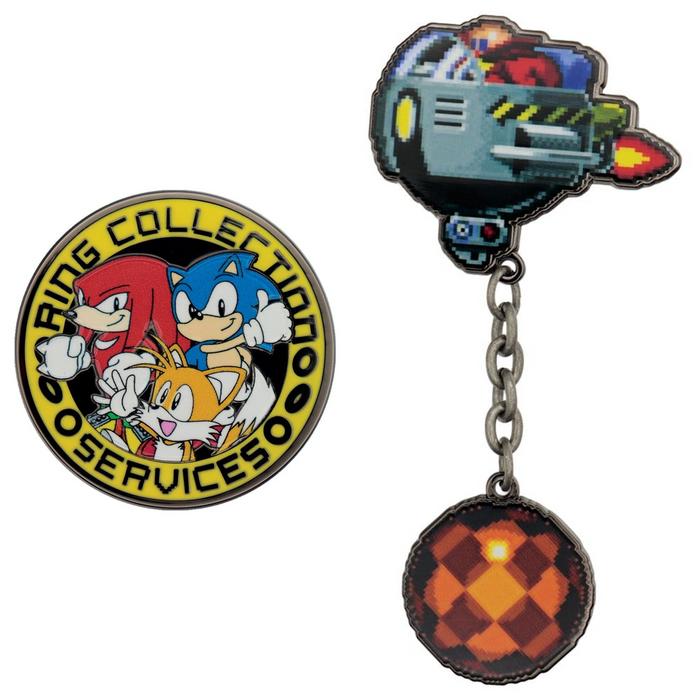 Spilla Sonic in metallo: tutte le versioni