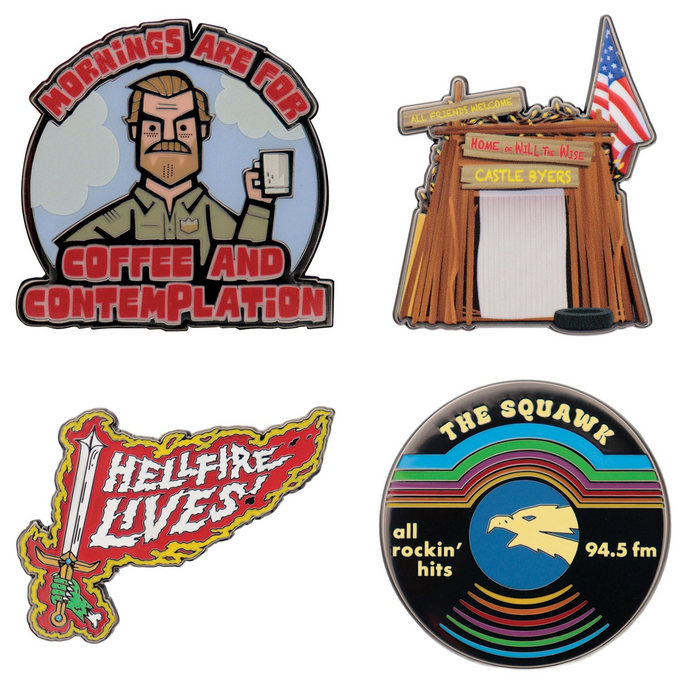 Stranger Things pin badges: all versions