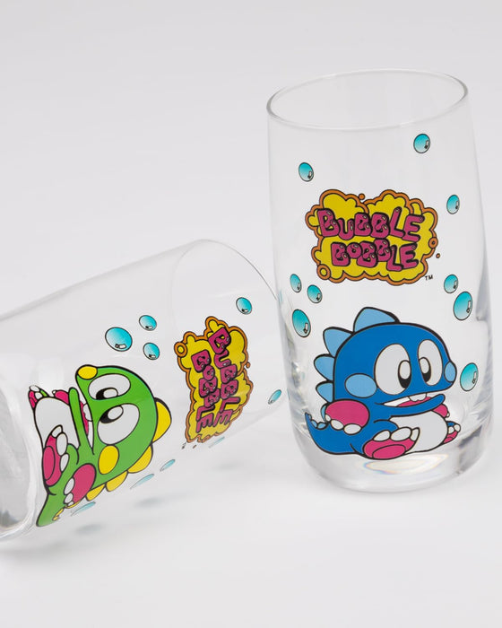 Bubble Bobble Gläser Set mit Bub und Bob – Gläser liegend und stehend