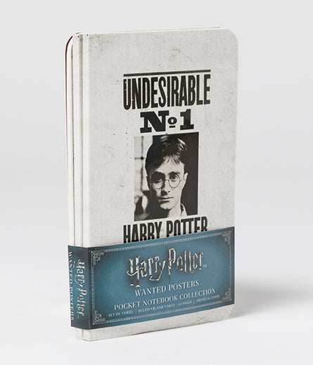 Harry Potter Steckbrief-Notizbücher 3er Set