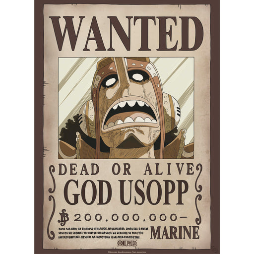 One Piece Steckbrief-Poster mit Usopp und Franky
