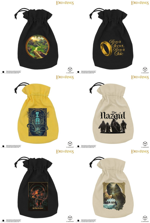 The Lord of the Rings Cotton Dice Bag: all designs