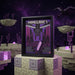 Póster Minecraft Ender Dragon 3D oscilante en marco negro