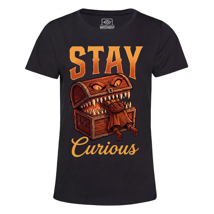 Stay Curious - Vooraanzicht Girlie Zwart
