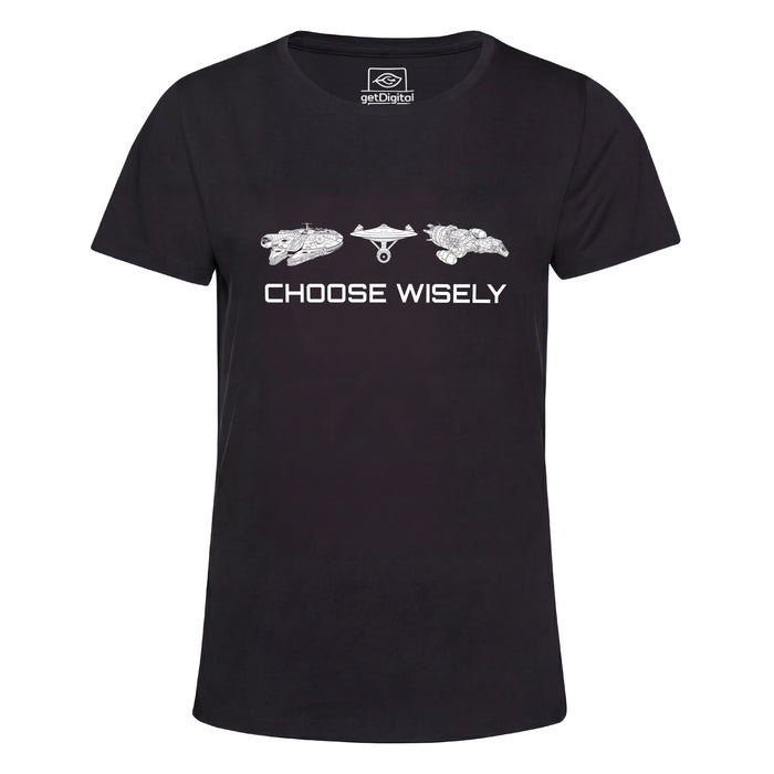 Choose Your Spaceship - Hoofdweergave Girlie Zwart