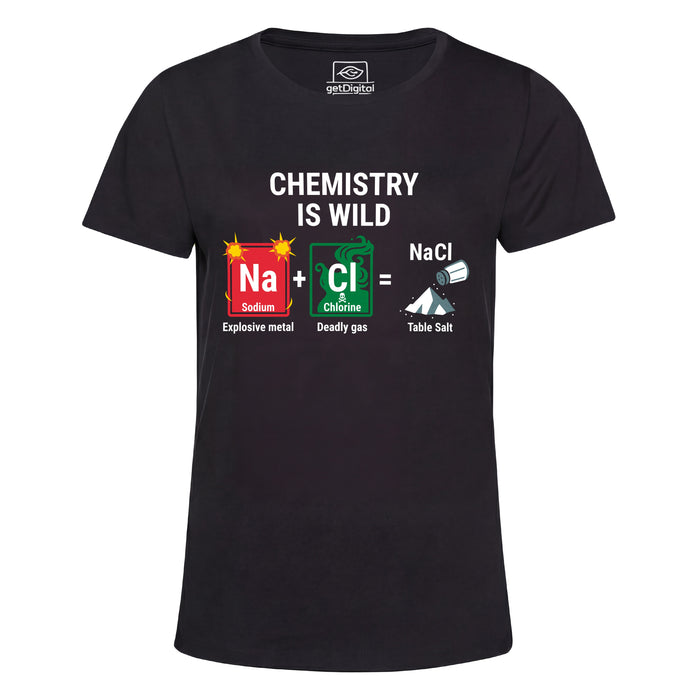 Chemistry Is Wild - Vista principal Girlie Negro