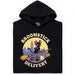 Broomstick Delivery - Il Gatto Prende in Mano il Servizio di Consegna - Veduta principale Hoodie Nero