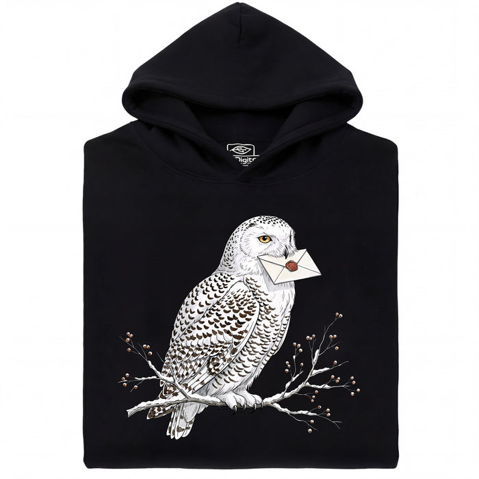 Owl Courier - Vue principale Hoodie Noir