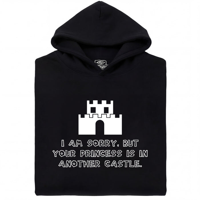 I Am Sorry, But Your Princess Is In Another Castle - Vue principale Hoodie Noir