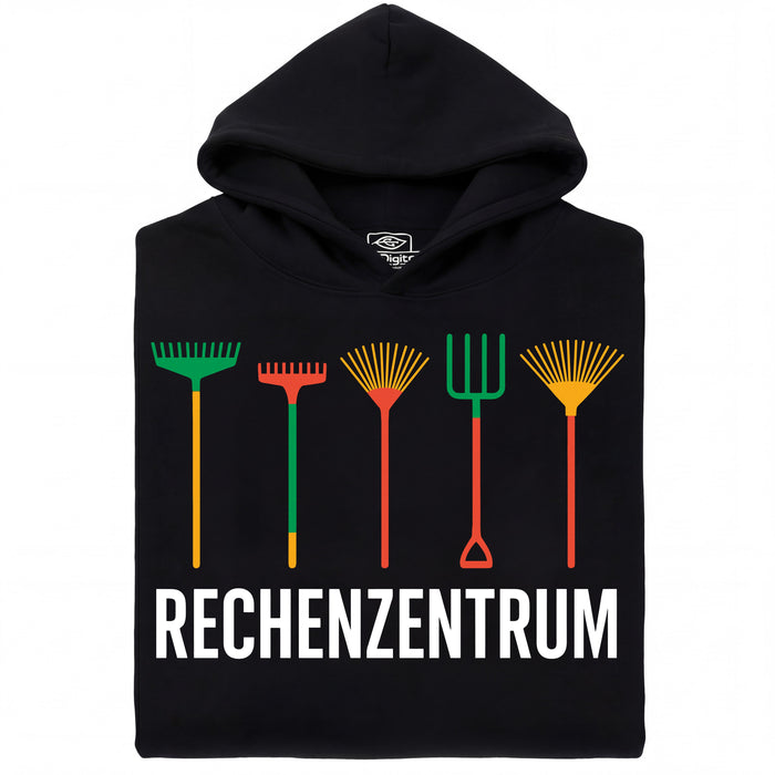Datacentrum - Hoofdaanzicht Hoodie Zwart