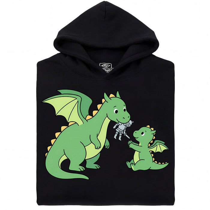 Dragon Parenting - Vista principal Sudadera Negro