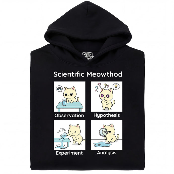Scientific Meowthod - Main view Hoodie Black