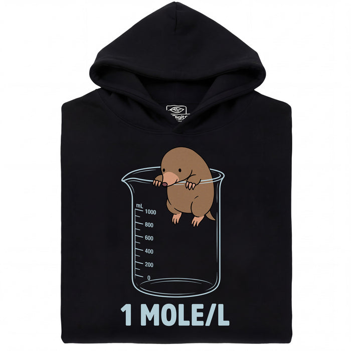 One Mole per Liter - Vue principale Hoodie Noir