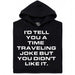 A Joke About Time Travel - Vista principal Sudadera Negro