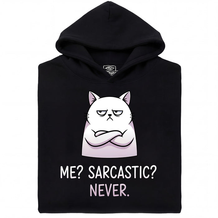 Definitely not sarcasm - Main view Hoodie Black