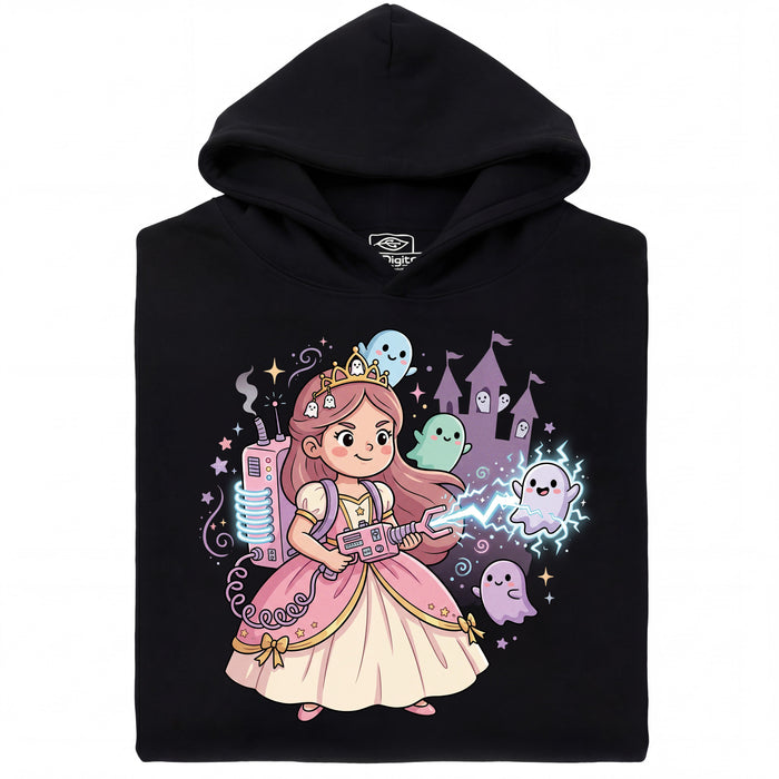 Nerdy Princess &amp; The Glitter Ghosts - Vista principale Felpa Nero