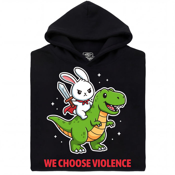We Choose Violence - Vue principale Hoodie Noir