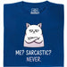 Definitely not sarcasm - Main view T-Shirt Blue