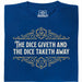 The Dice Giveth and the Dice Taketh Away - Vooraanzicht T-shirt Blauw