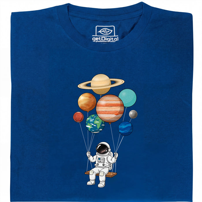 Cosmic Swing - Vista principale T-shirt Blu