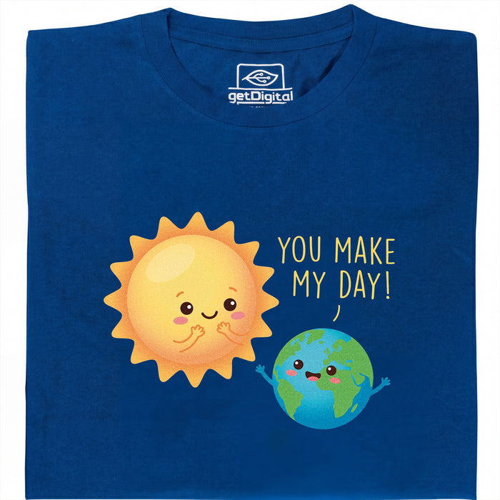 You Make My Day - Vista principal Camiseta Azul