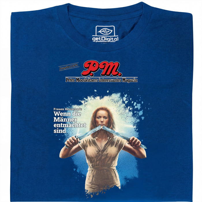P.M. Magazine 1/1979 Il Dominio Femminile - Vista principale T-Shirt Blu