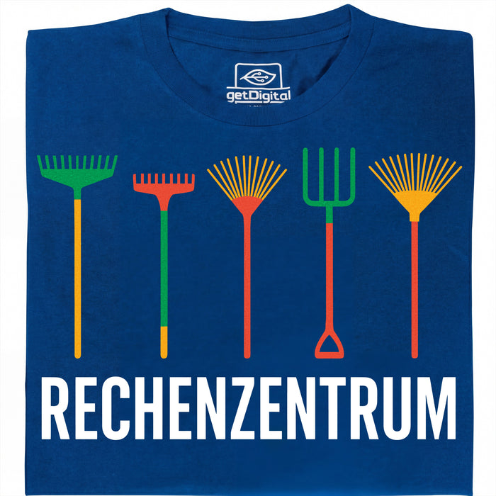 Datacentrum - Hoofdaanzicht T-Shirt Blauw