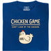 Chicken Game - Vue principale T-Shirt Bleu