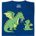 Dragon Parenting - Vista principal Camiseta Azul