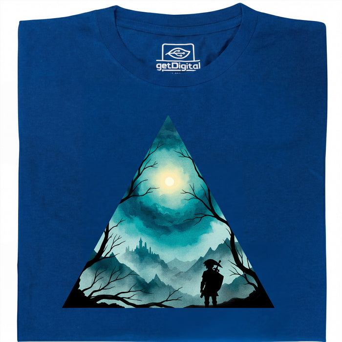 Triangle Landscape - Vista Principal Camiseta Azul
