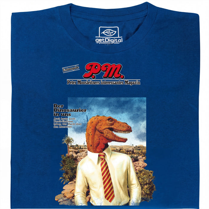 P.M. Magazine 11/1978 Le Dinosaure en Nous - Vue principale T-Shirt Bleu