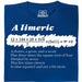 A Limerick - Poème mathématique avec équation - Vue principale T-shirt Bleu