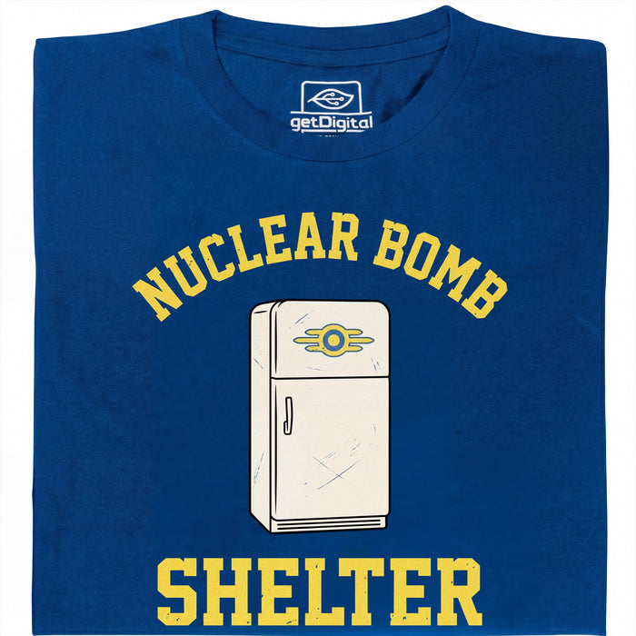 Nuclear Bomb Shelter Kühlschrank - Hoofdaanzicht T-Shirt Blauw