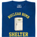 Nuclear Bomb Shelter Kühlschrank - Hoofdaanzicht T-Shirt Blauw