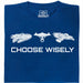 Choose Your Spaceship - Hoofdweergave T-shirt Blauw