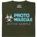 Protomolecule - Active Sample - Main view T-shirt Dark Green