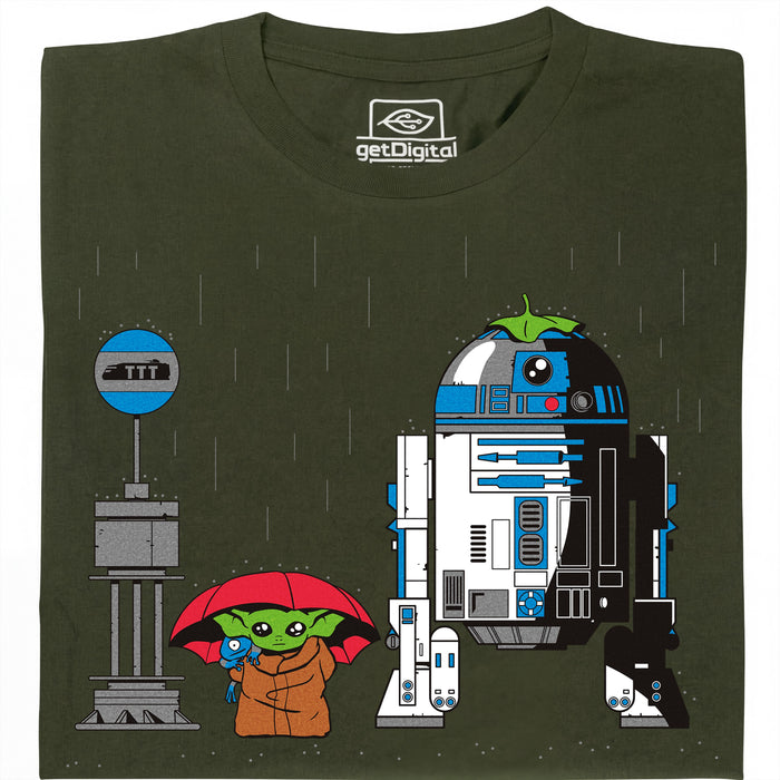 My Neighbour R2D2 - Main view T-Shirt Dark Green