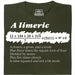 A Limerick - Poème mathématique avec équation - Vue principale T-shirt Vert Foncé