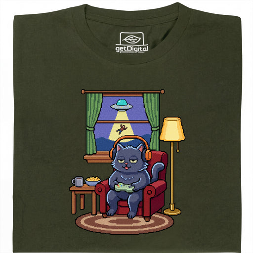 Do Not Disturb - Hauptansicht T-Shirt Dunkelgrün