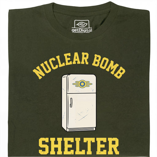 Nuclear Bomb Shelter Kühlschrank - Hoofdaanzicht T-Shirt Donkergroen