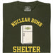 Nuclear Bomb Shelter Kühlschrank - Hoofdaanzicht T-Shirt Donkergroen