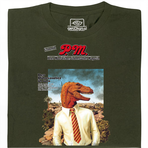 P.M. Magazine 11/1978 The Dinosaur Within Us - Main view T-Shirt Dark Green