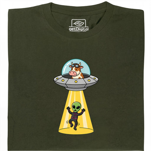 Revenge of the Cow - Hauptansicht T-Shirt Dunkelgrün